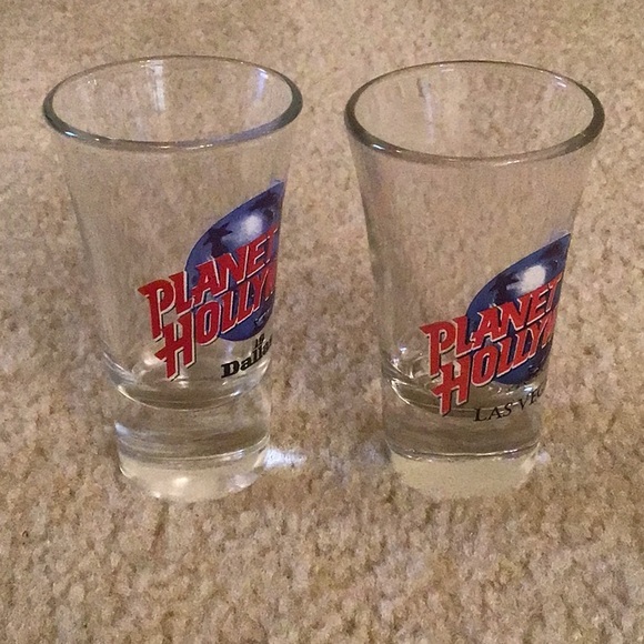Set of 2 Planet Hollywood Shot Glasses - Picture 3 of 8
